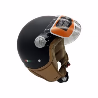 Jet helm Beon Fashion Luxe mat zwart